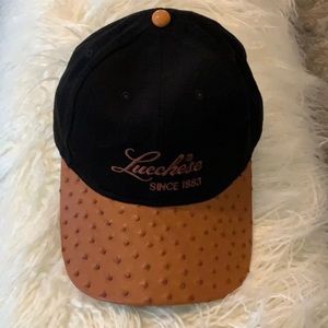 Lucchese Vintage 1971 Ostrich Ball Cap Hat NWOT